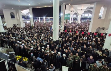 نماز بر پیکر مطهر شهید سپهبدامیرموسوی اقامه شد