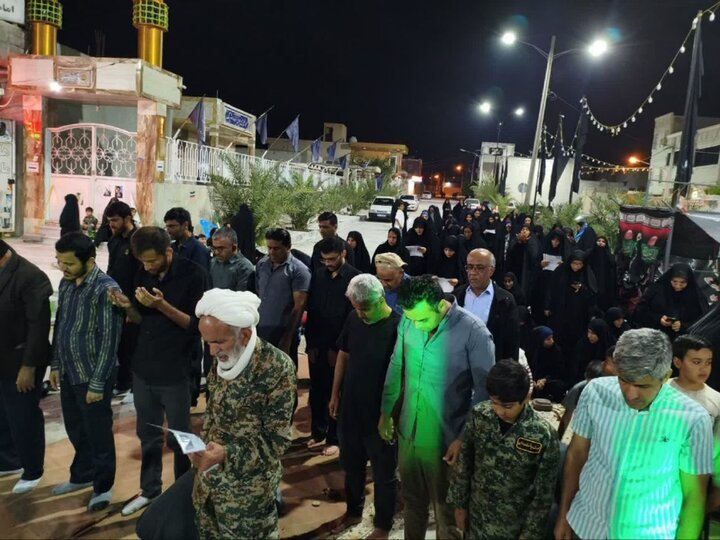 اقامه نماز استغاثه در شهر بنک