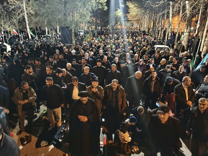 اقامه نماز استغاثه در سی و سومین اجتماع نحن منتقمون کرمانشاه