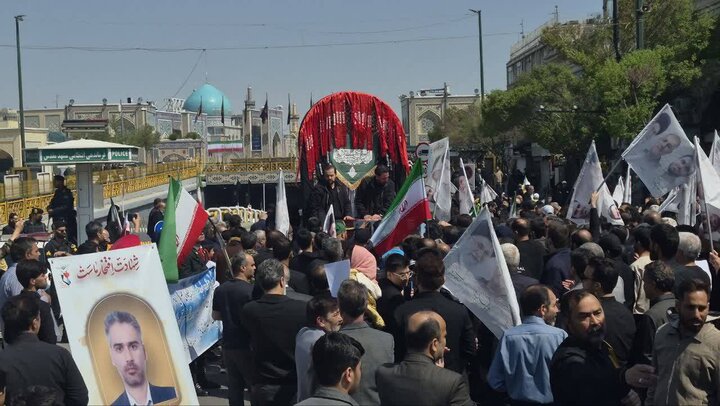 VIDEO: Funeral for Iranian martyrs in Mashhad
