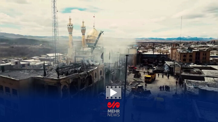 روایتی از حمله وحشیانه آمریکایی صهیونی به آستان مقدس حسینیه اعظم زنجان