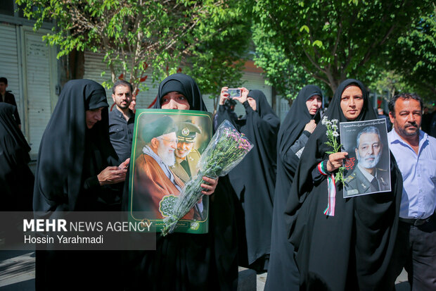 مراسم تشییع شهید سپهبدامیرموسوی در قم