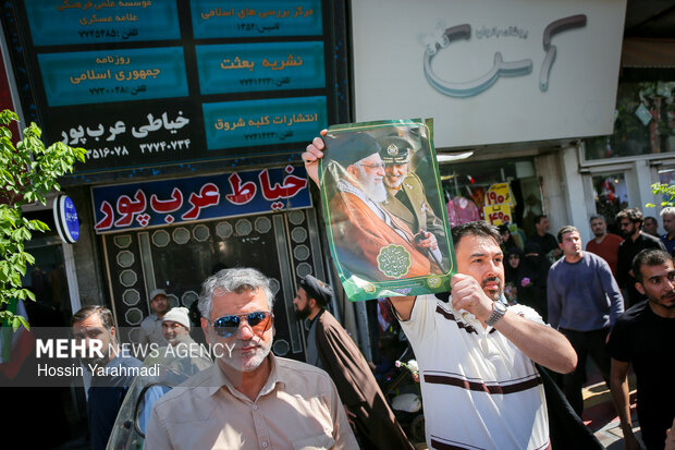 مراسم تشییع شهید سپهبدامیرموسوی در قم