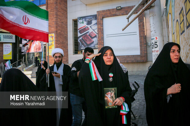 مراسم تشییع شهید سپهبدامیرموسوی در قم