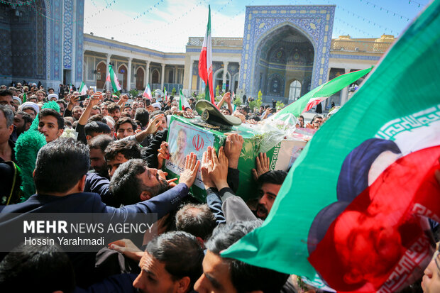 مراسم تشییع شهید سپهبدامیرموسوی در قم