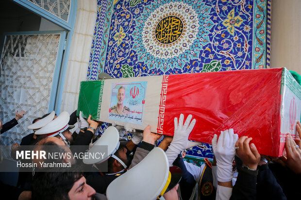 مراسم تشییع شهید سپهبدامیرموسوی در قم