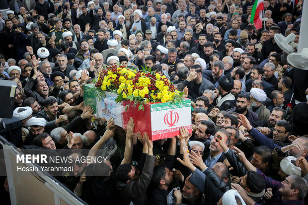 مراسم تشییع شهید سپهبدامیرموسوی در قم