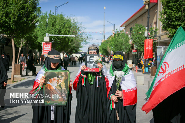 مراسم تشییع شهید سپهبدامیرموسوی در قم