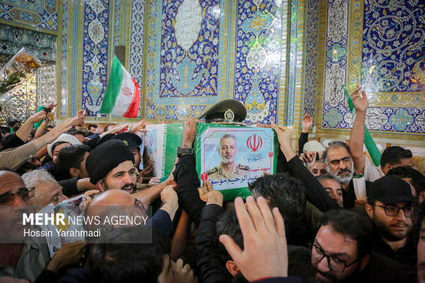 مراسم تشییع شهید سپهبدامیرموسوی در قم