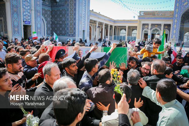 مراسم تشییع شهید سپهبدامیرموسوی در قم