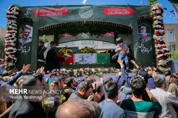 مراسم تشییع شهید سپهبدامیرموسوی در قم