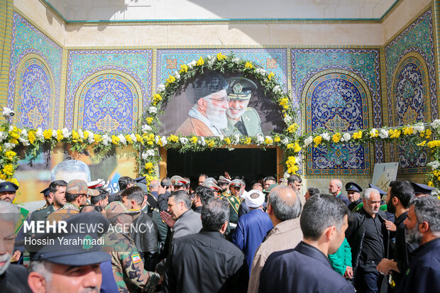 مراسم تشییع شهید سپهبدامیرموسوی در قم