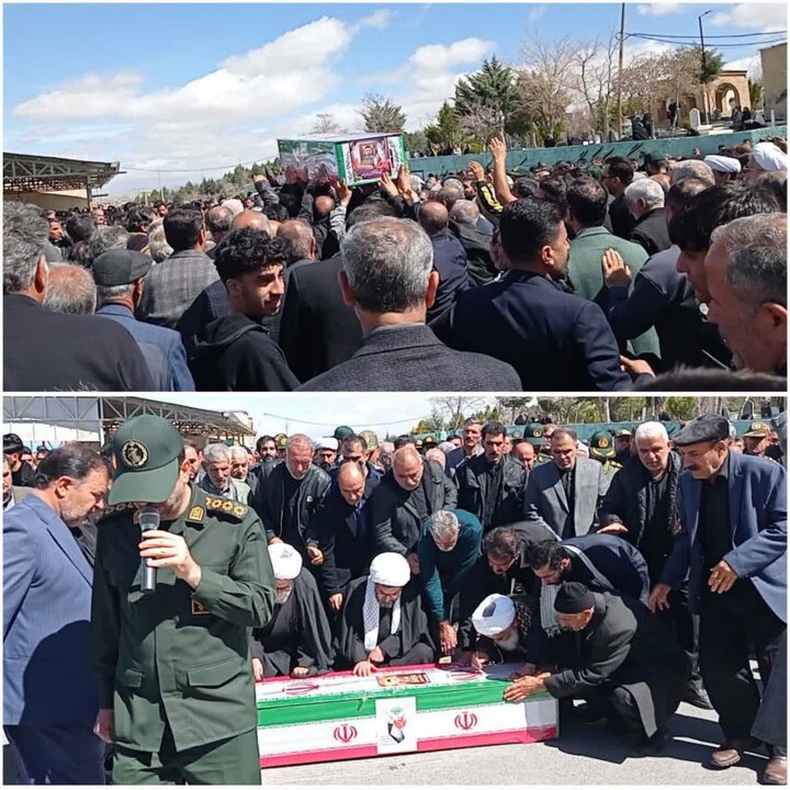 تشییع پیکر مطهر شهید «مهدی رجبی» در الیگودرز+ عکس 