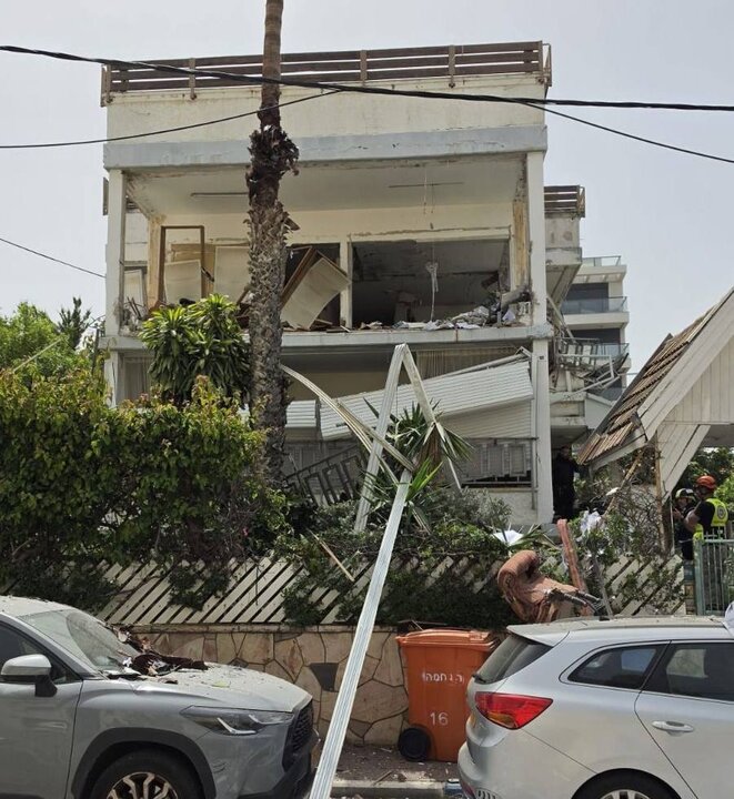 ویرانی‌های ناشی از عملیات موشکی ایران علیه اراضی اشغالی+ تصاویر