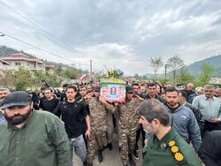 پیکر شهید «علی غلامی» در زادگاهش عباسکوه آلیان آرام گرفت