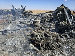 فڕۆکە سووتاوەکانی ئەمریکا