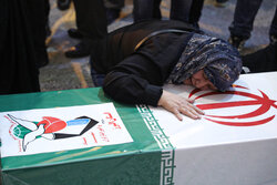 وداع با پیکر شهدای حملات صهیونی-آمریکایی