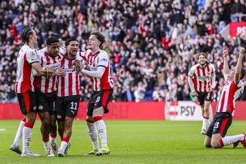 آیندهوون قهرمان لیگ اردیویسه هلند شد