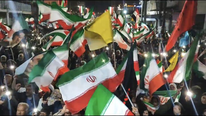 طنین شعار «حیدر حیدر» گچسارانی‌ها در شامگاه پانزدهم فروردین