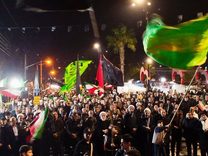 سی و پنجمین شب تجمعات مردمی در بندر آستارا