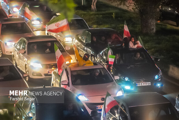 رژه کاروان خودرویی در ساری