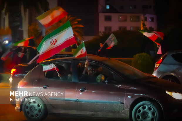 رژه کاروان خودرویی در ساری