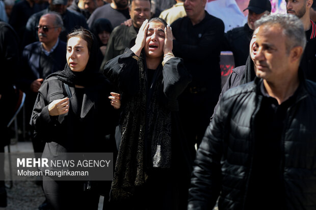 وداع با پیکر شهدای حملات صهیونی-آمریکایی