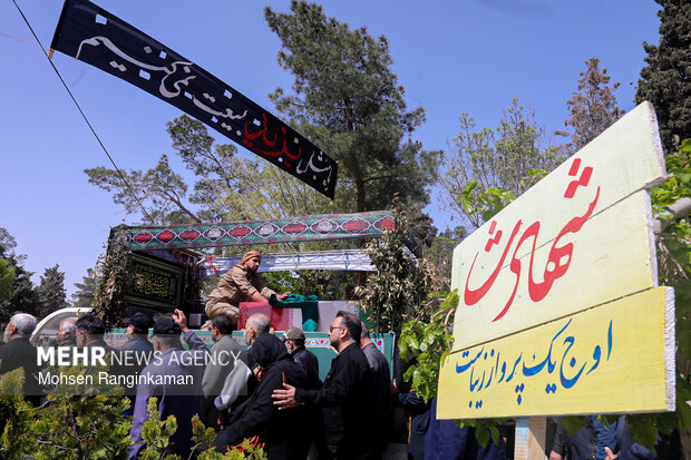 وداع با پیکر شهدای حملات صهیونی-آمریکایی