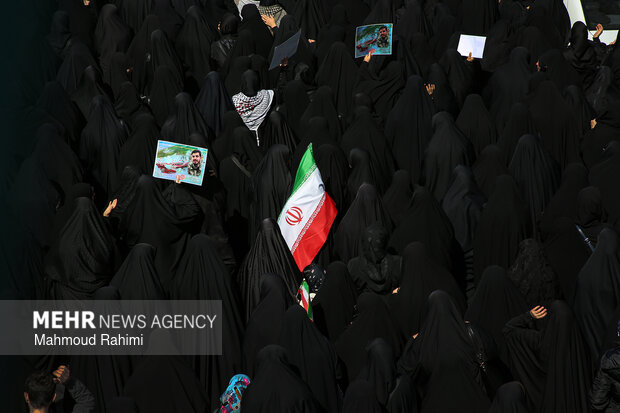 تشییع و تدفین پاسدار بسیجی شهید محسن قربان نژاد