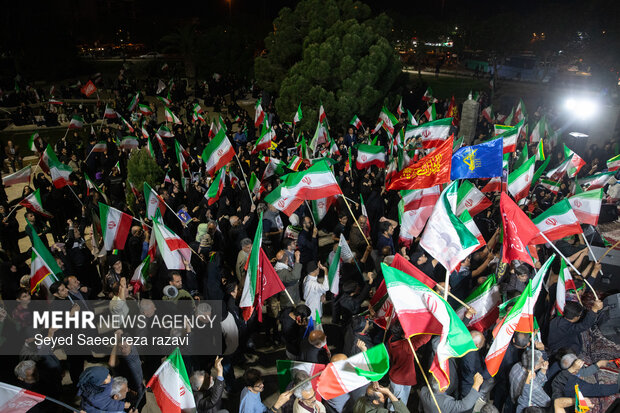 Tehraners denounce US-Israeli aggression against Iran
