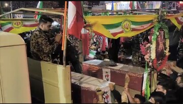 تشییع شهدای جنگ رمضان در تجمع شب سی و هفتم دهدشتی‌ها