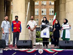 Iranian healthcare workers rise against US, Israel in Tehran