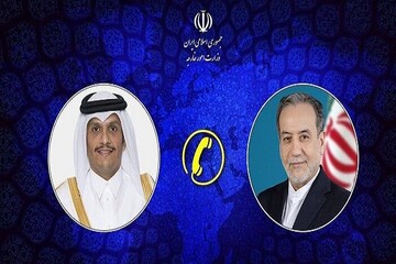 Iran, Qatar FMs phone call discuss regionsl stablity