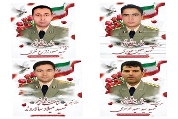 شهادت ۴ افسر نیروی زمینی ارتش در مقابله با هواگردهای دشمن در اصفهان