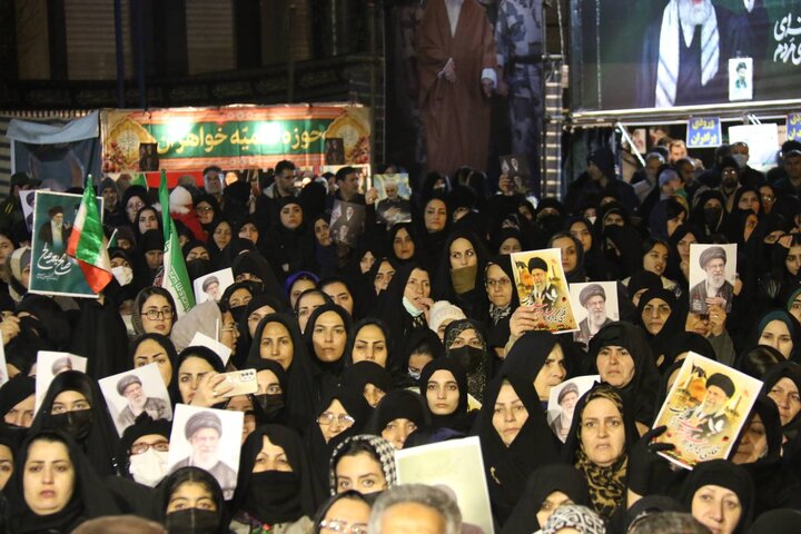 سی ششمین شب تجمع خلخالی ها در حمایت از رهبر انقلاب