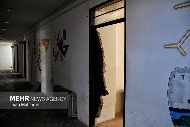 خسارت حمله صهیونیستی-آمریکایی به یک دبیرستان پسرانه در کرمانشاه