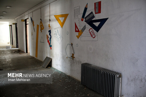 خسارت حمله صهیونیستی-آمریکایی به یک دبیرستان پسرانه در کرمانشاه