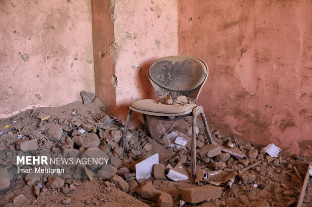 خسارت حمله صهیونیستی-آمریکایی به یک دبیرستان پسرانه در کرمانشاه