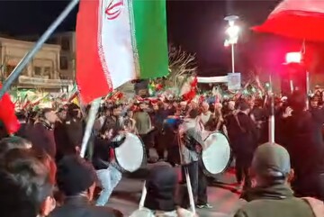 برپایی دسته های عزاداری مردم تبریز در حمایت از نیروهای مسلح