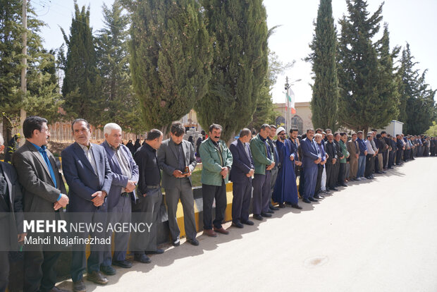 مراسم تشییع چهار شهید جنگ رمضان در شهر یاسوج