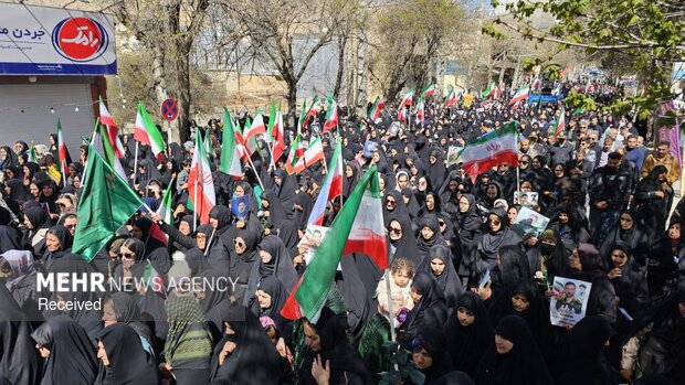 تشییع 6 شهید اقتدار وطن در سپیدان