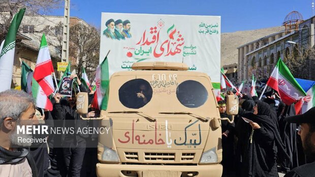تشییع 6 شهید اقتدار وطن در سپیدان