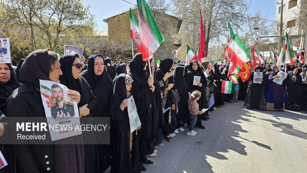 تشییع 6 شهید اقتدار وطن در سپیدان