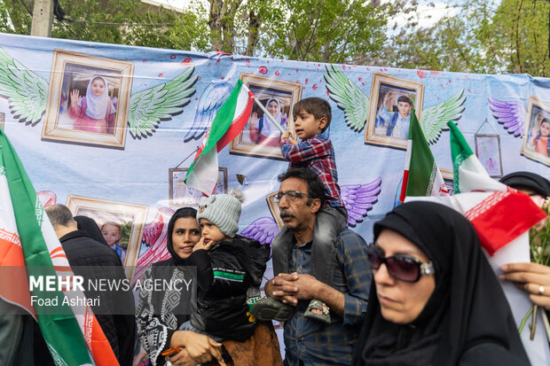 Minab School girls commemorated in Tehran after 40th day

