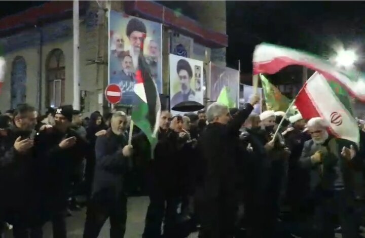 مردم هریس همچنان پای کار انقلاب هستند