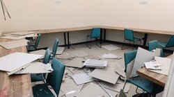 خسارات حمله دشمن آمریکایی- صهیونی به کتابخانه مرکزی خرم‌آباد