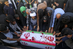 تشییع «شهید سلیم سلیمی» در شهر خرامه