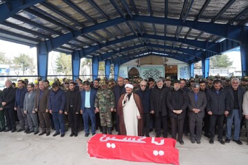 تشییع پیکر شهید امیر سرتیپ رضا جعفرزاده در کرمانشاه