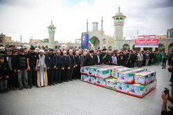 تشییع ۱۲ شهید حمله آمریکایی_صهیونیستی در قم