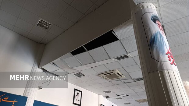 حملات جنایتکارانه دشمن آمریکایی- صهیونیستی به کتابخانه مرکزی خرم‌آباد